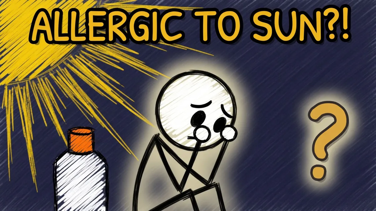 Munchrd illustration for: Can you be allergic to the sun?