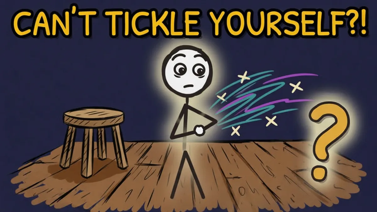 Munchrd illustration for: Why can't you tickle yourself?