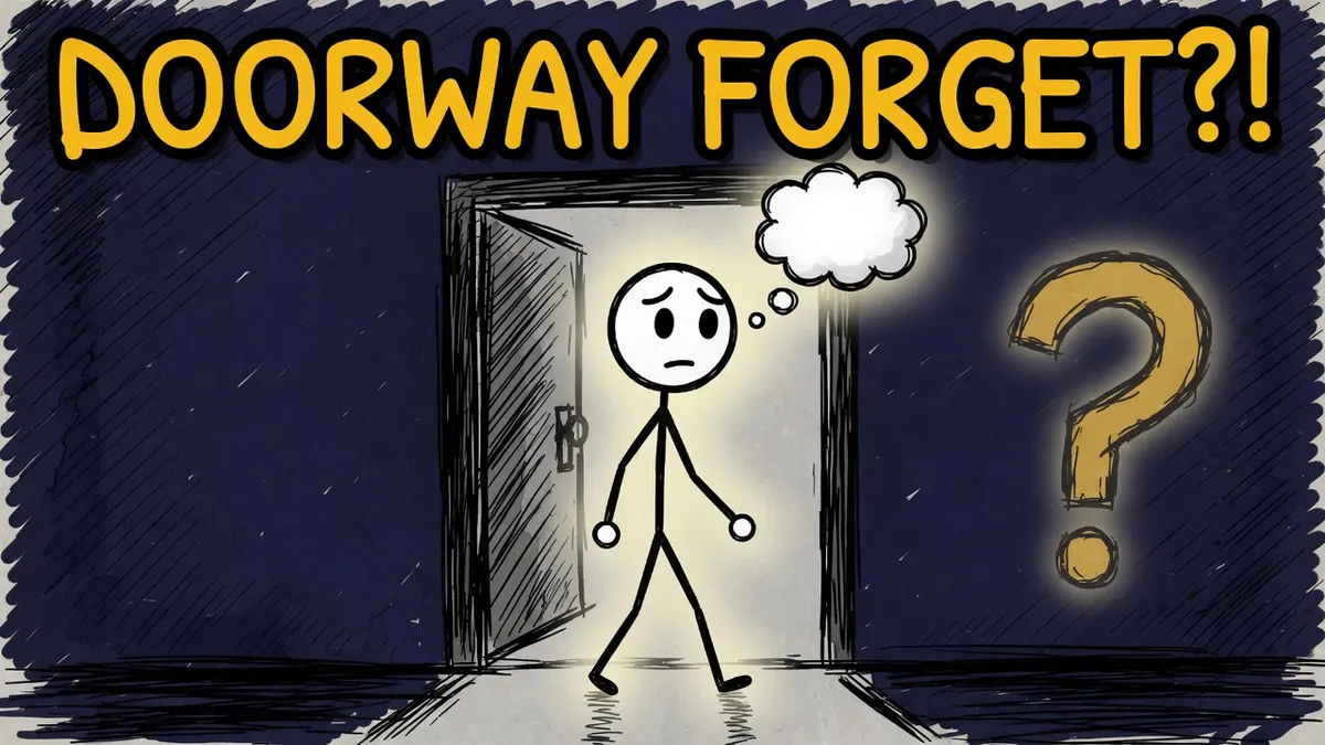 Munchrd illustration for: Why do you walk into a room and forget why?