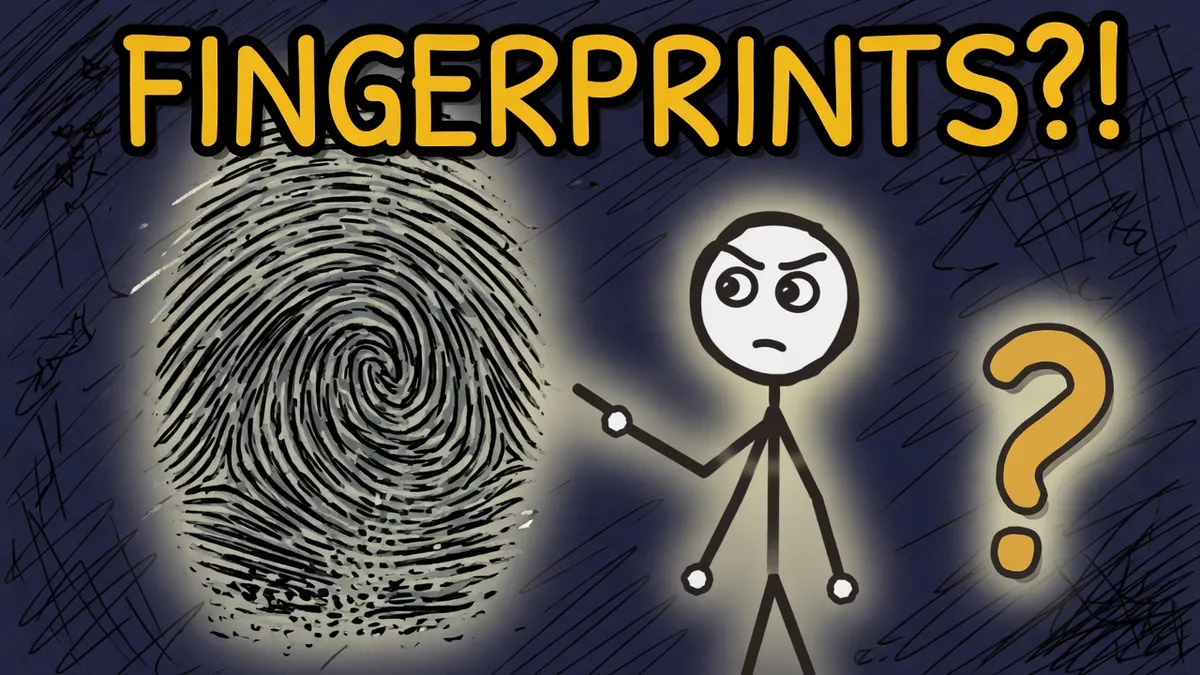 Munchrd illustration for: Why do you have fingerprints?