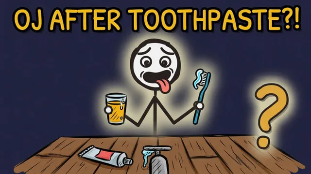 Munchrd: Why does orange juice taste vile right after you brush your teeth?