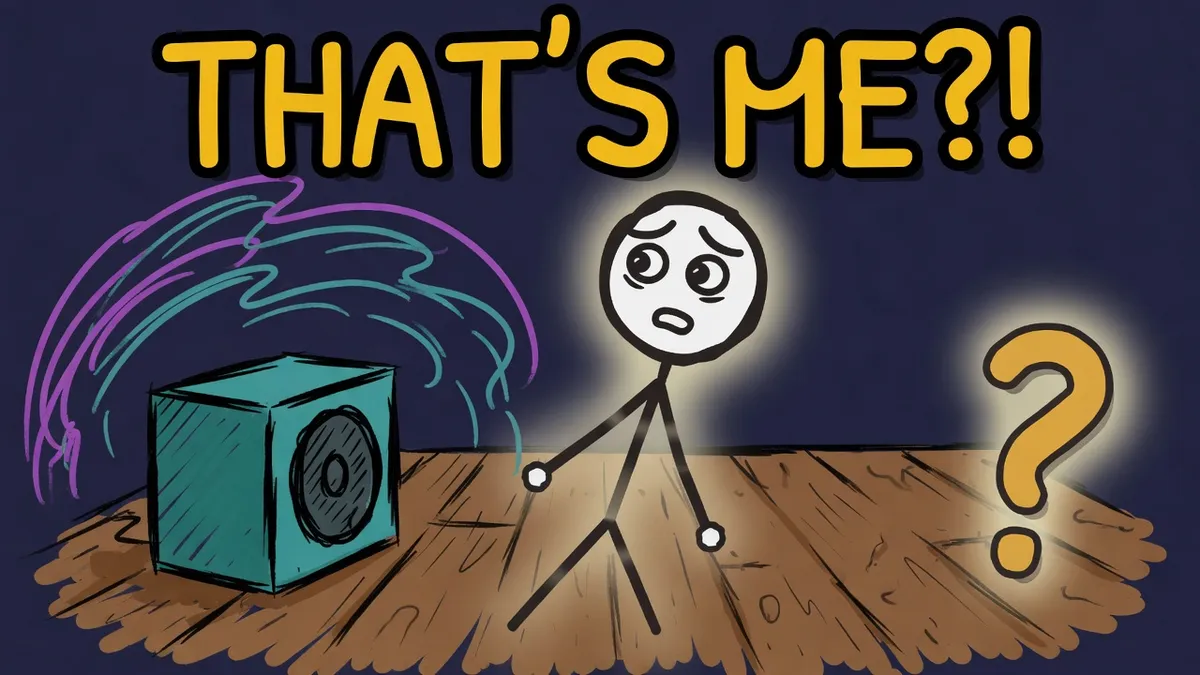 Munchrd illustration for: Why does your voice sound different on a recording?