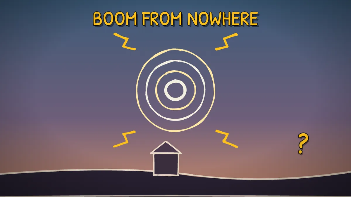 Munchrd illustration for: What are skyquakes, and what makes the sky boom on a clear day?