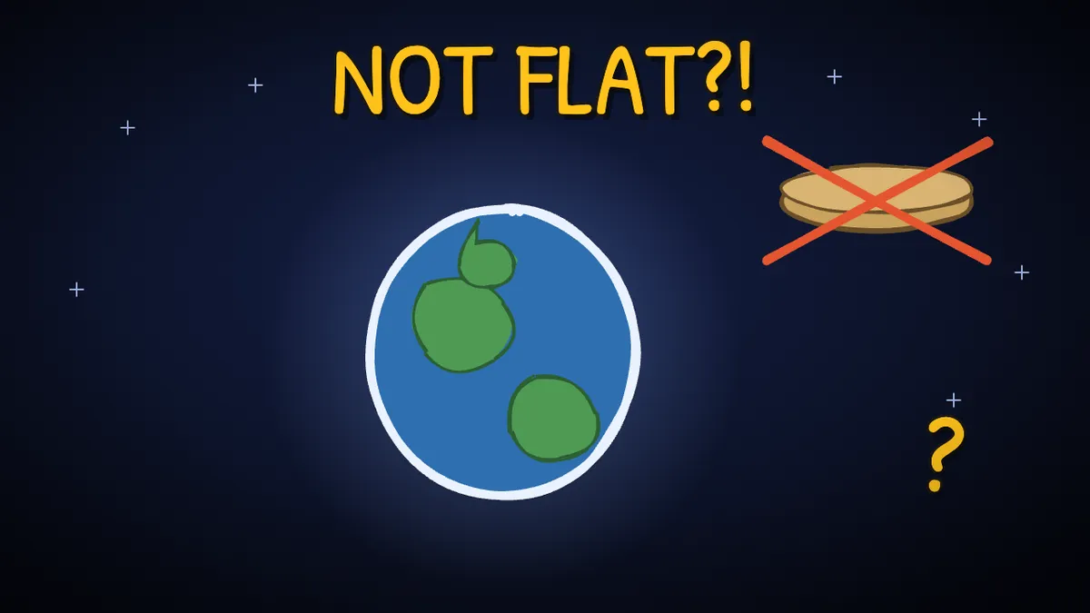 Munchrd illustration for: Why did people think the Earth was flat?