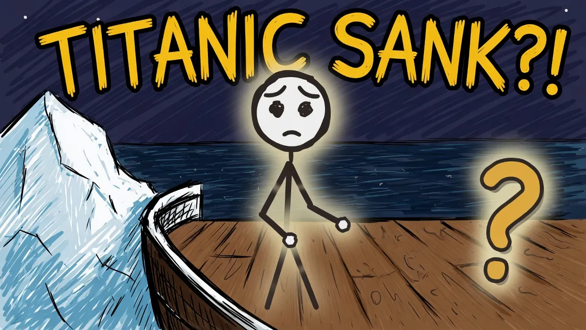 Munchrd illustration for: Why did the Titanic sink?