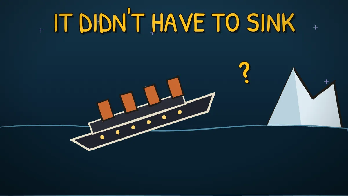 Munchrd illustration for: Why did the Titanic sink?