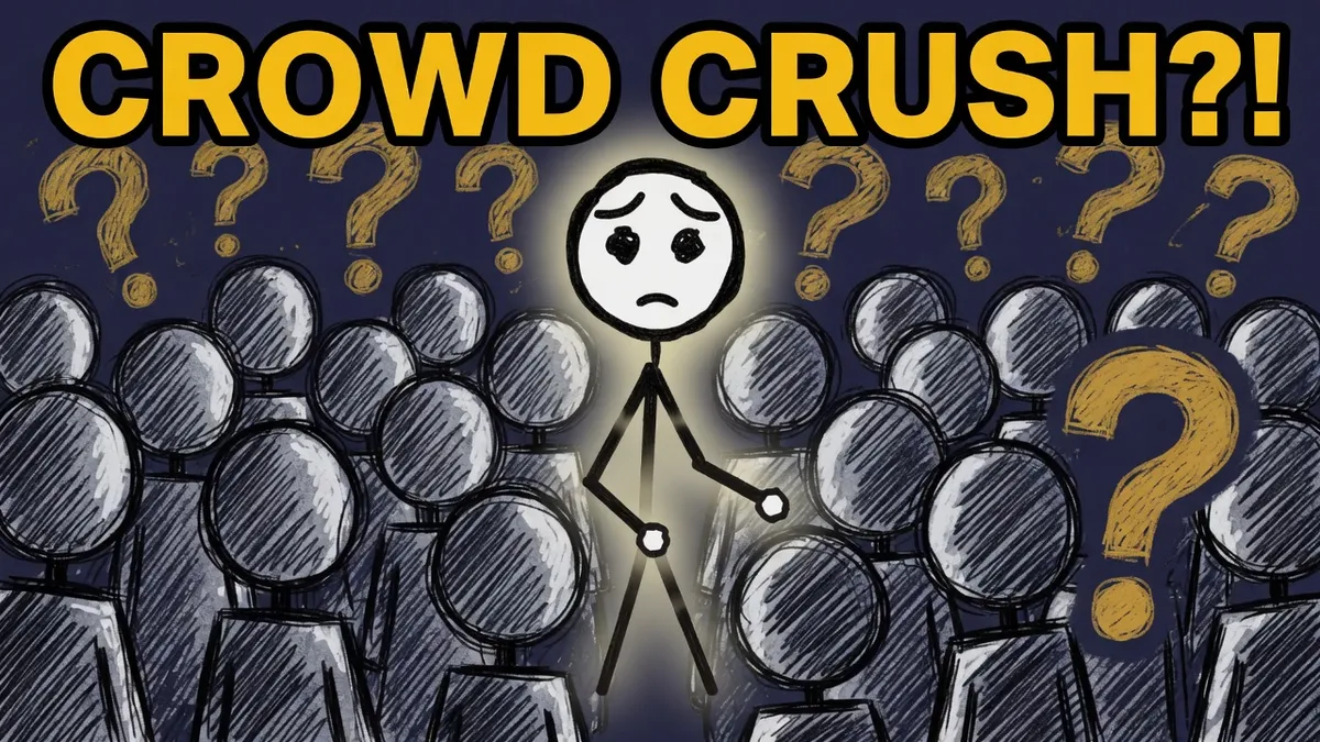 Munchrd illustration for: Why do crowds crush?