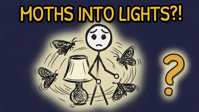 Munchrd: Why do moths fly into lights?