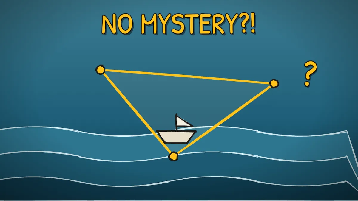 Munchrd illustration for: Why do ships vanish in the Bermuda Triangle?