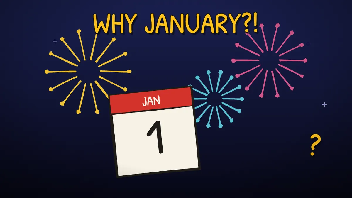 Munchrd illustration for: Why do we celebrate the new year in January?