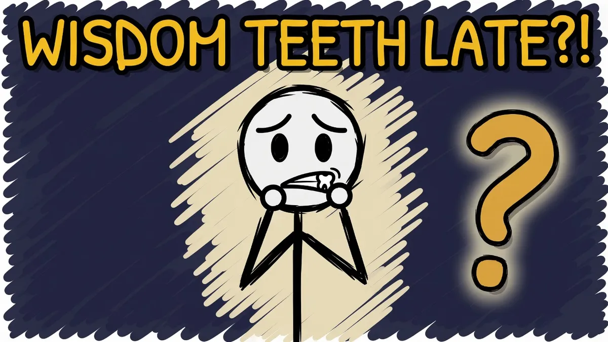 Munchrd illustration for: Why do wisdom teeth come in so late?
