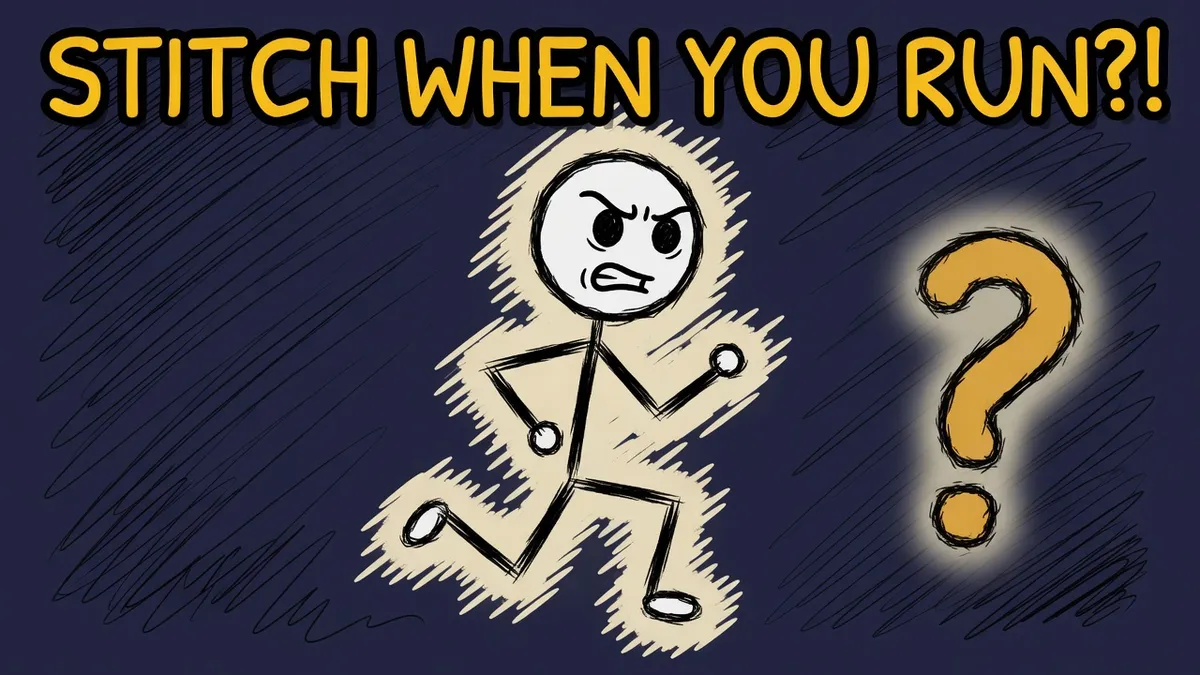 Munchrd illustration for: Why do you get a stitch when you run?
