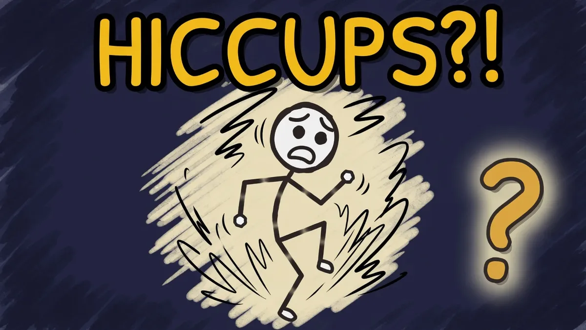Munchrd illustration for: Why do you get hiccups?