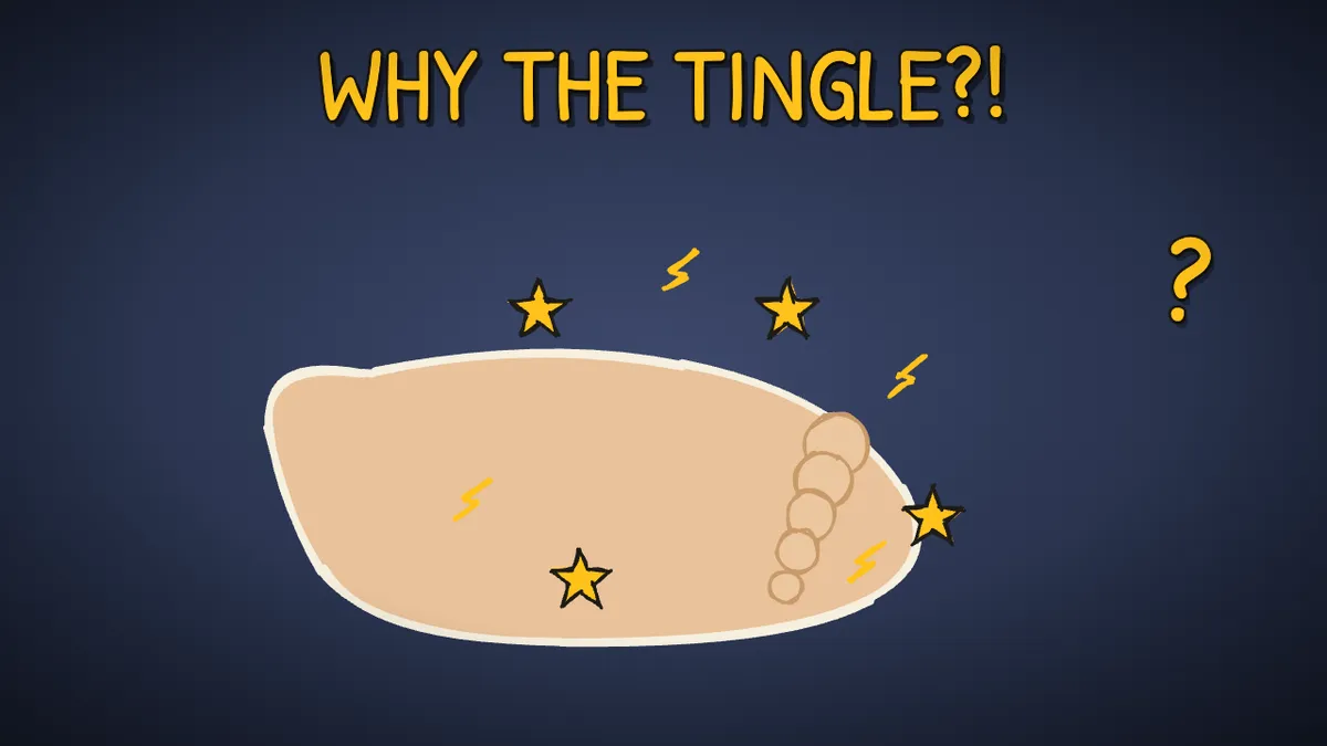 Munchrd illustration for: Why do you get pins and needles?