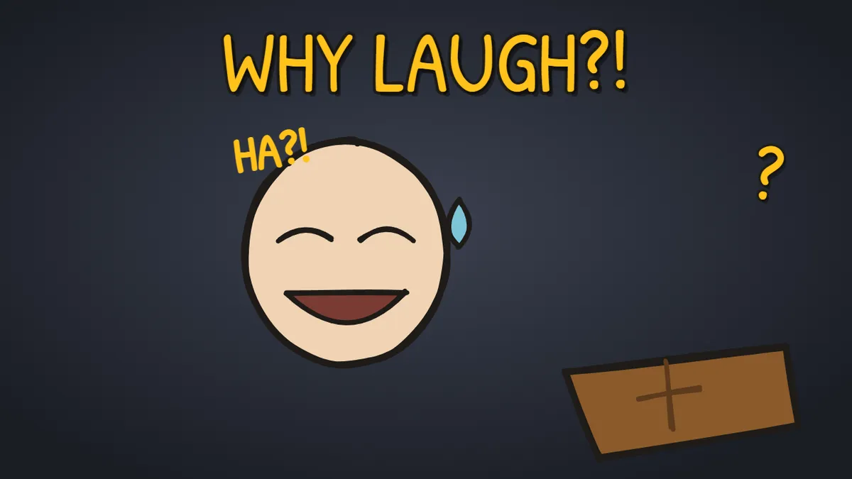 Munchrd illustration for: Why do you laugh when you're nervous?