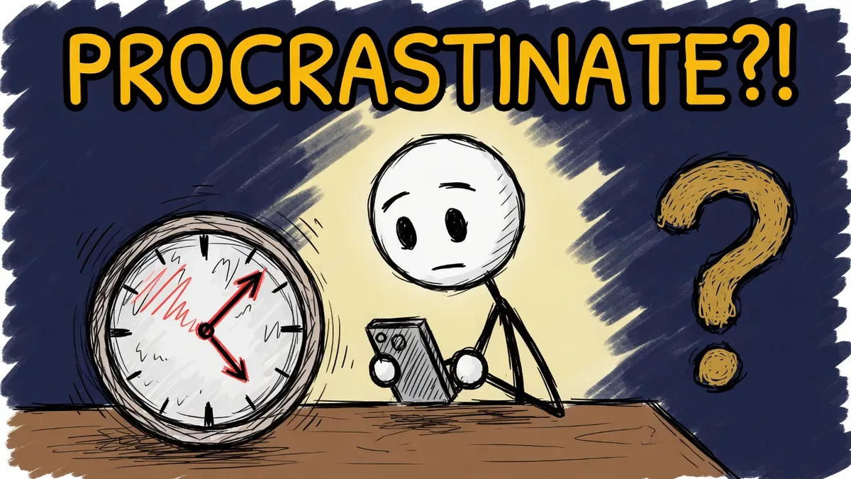 Munchrd illustration for: Why do you procrastinate?