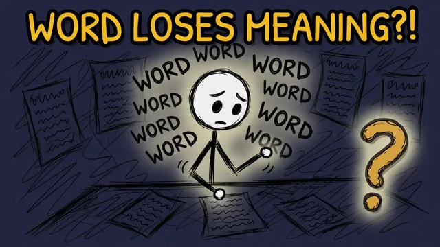 Munchrd: Why does a word lose meaning when you repeat it?