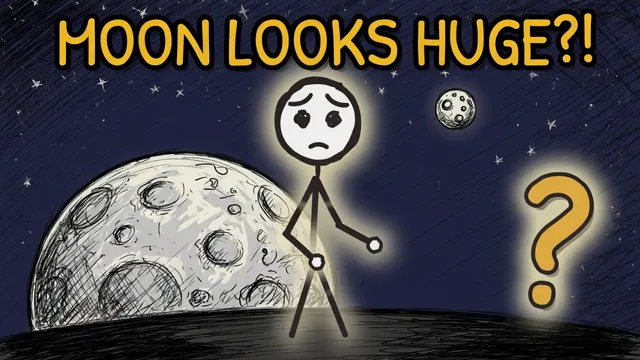 Munchrd: Why does the moon look bigger on the horizon?