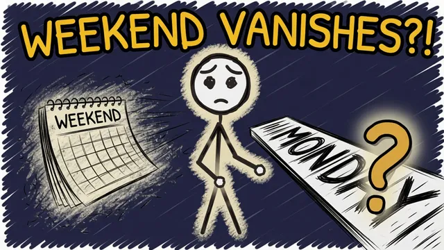 Munchrd: Why does the weekend vanish but Monday crawls?