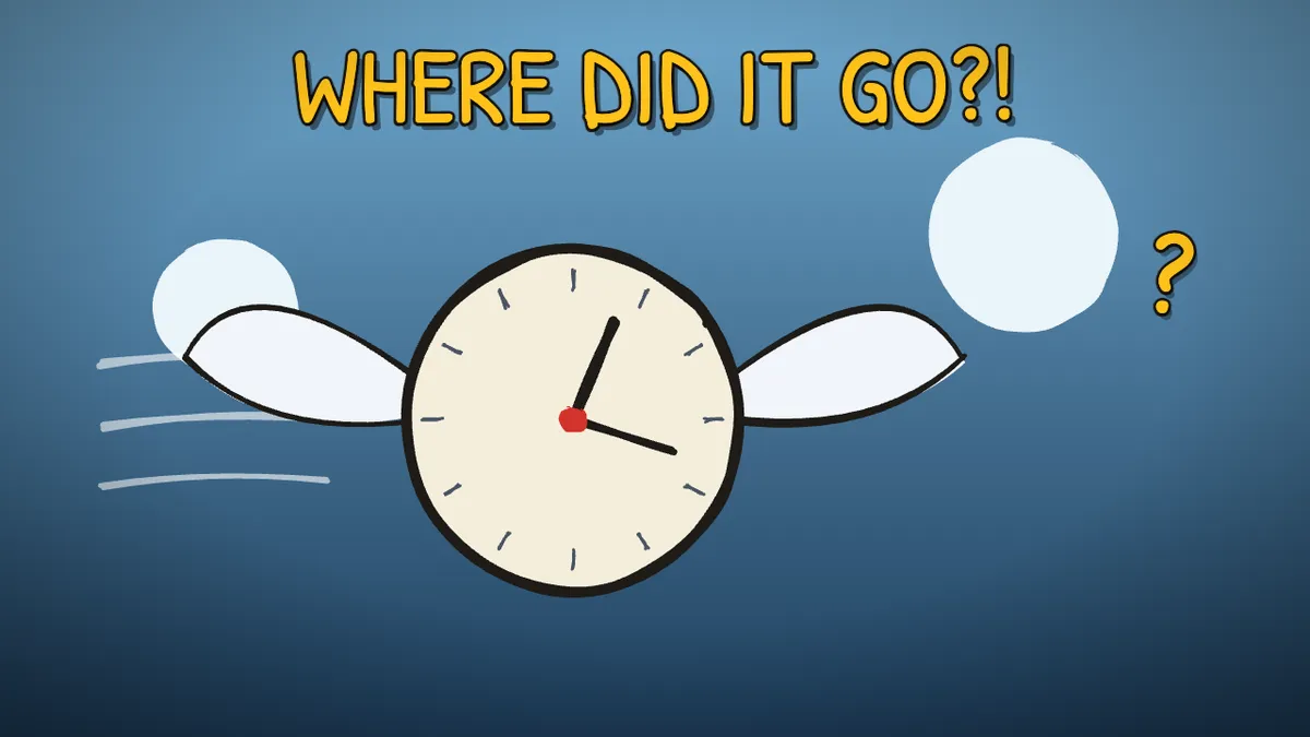 Munchrd illustration for: Why does time fly when you're having fun?