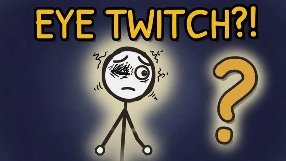 Munchrd illustration for: Why does your eye twitch?
