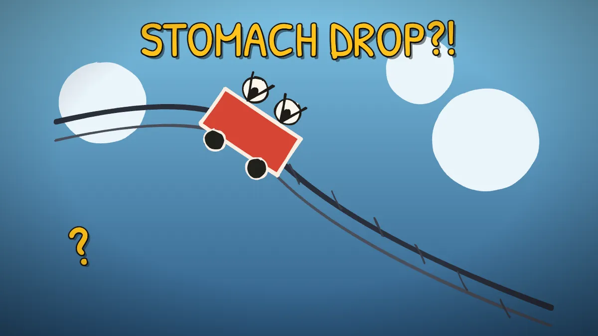 Munchrd illustration for: Why does your stomach drop on a rollercoaster?
