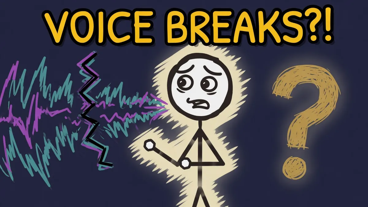Munchrd illustration for: Why does your voice break?