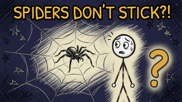 Munchrd: Why don't spiders stick to their own webs?