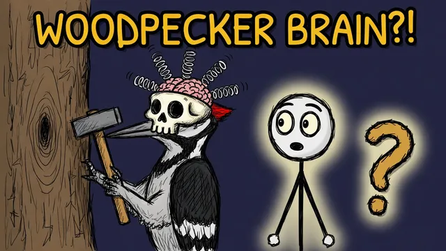 Munchrd: Why don't woodpeckers get concussion?