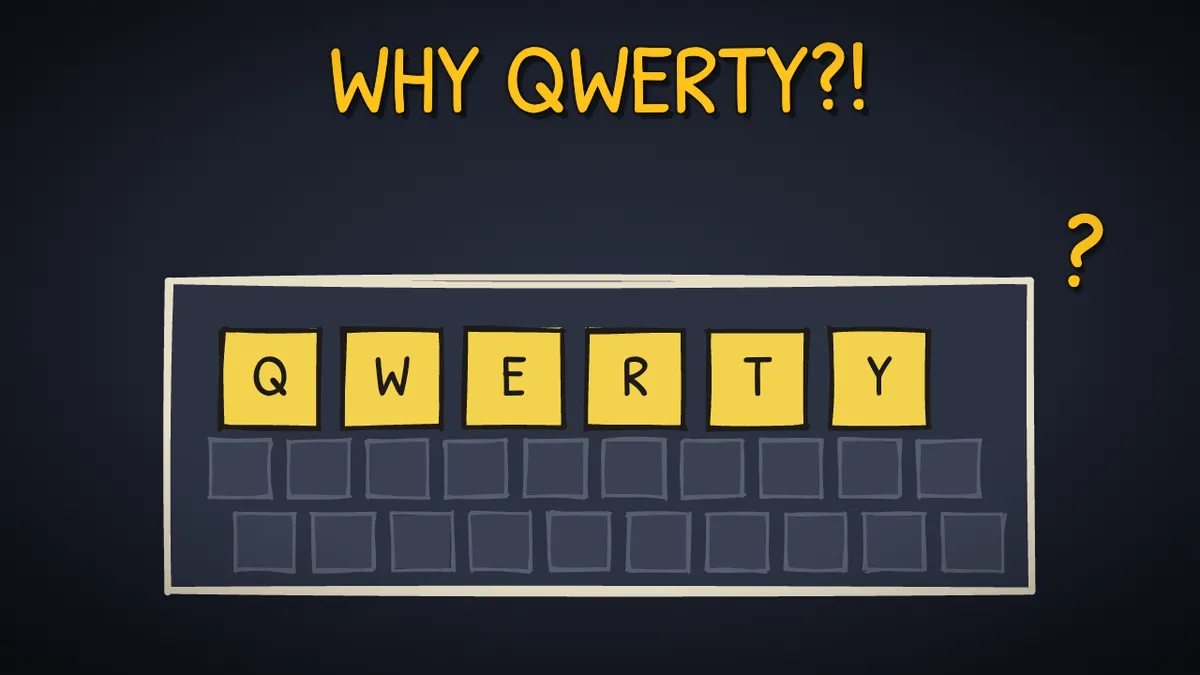 Munchrd illustration for: Why is the keyboard QWERTY?